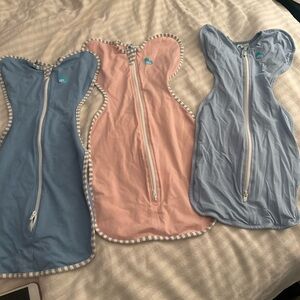 Love to Dream Swaddle Set - Blue and Pink